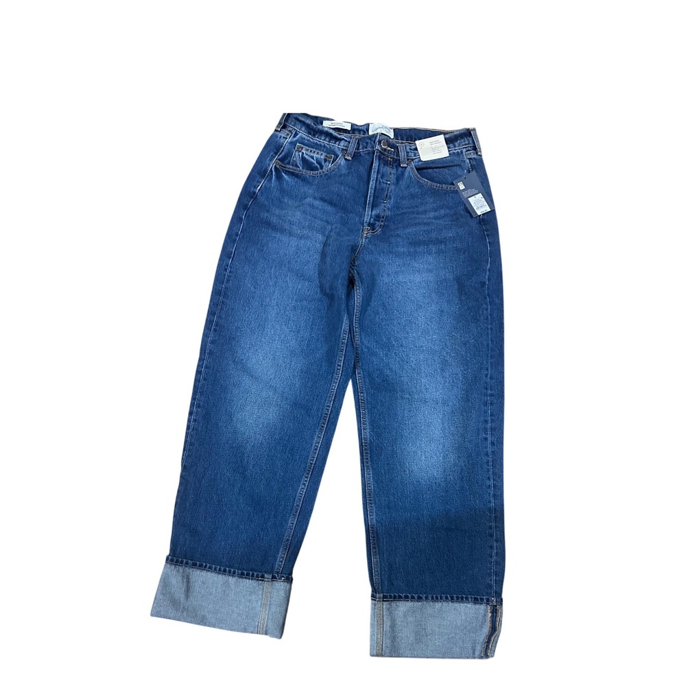 Universal thread 90s Baggy Jeans 100% Cotton Non-Stretch Denim Softens Size8 Reg